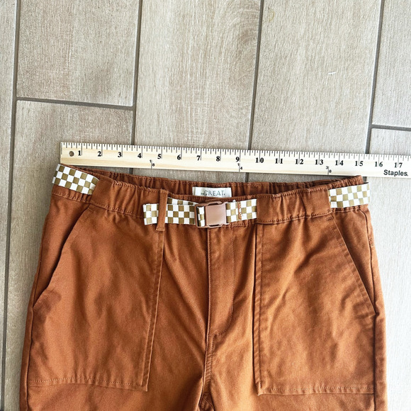 The Great X Eddie Bauer Canvas Cargo Pants Size 4 Outdoors Hiking Belted Gorp - Picture 8 of 10